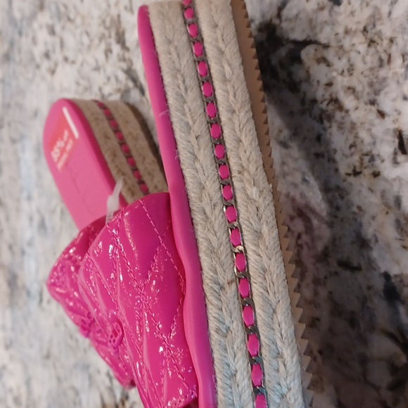 NEW KARL LAGERFELD PARIS  Kamara Quilted women sz 6 Platform Espadrilles Sandal - Picture 4 of 7